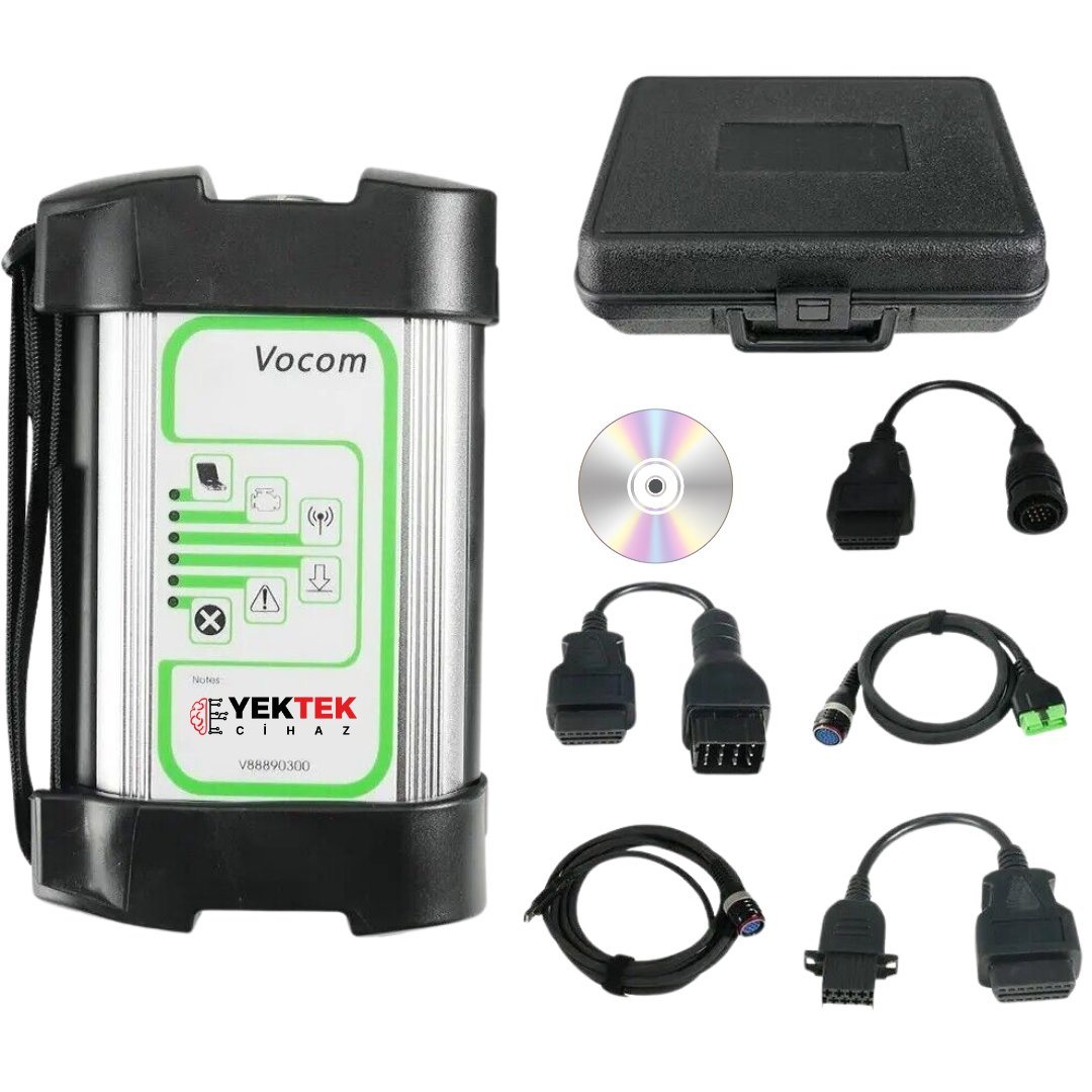 Volvo Vocom Ağır Vasıta Arıza Tespit Cihazı Full Set Özel Plastik Çantalı Volvo Vocom Ağır Vasıta Arıza Tespit Cihazı Full Set Özel Plastik Çantalı