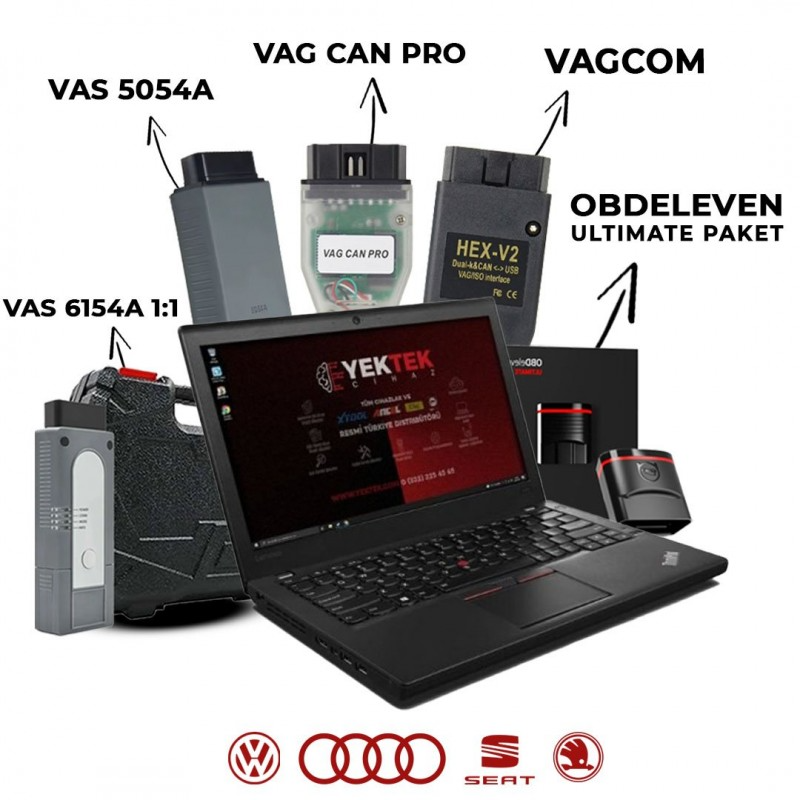 VAG Grubuna Özel Tamirci Seti – Tüm Programlar Yüklü, Tak Çalıştır!
