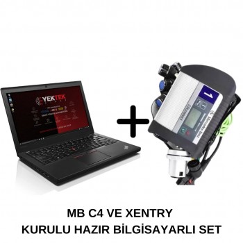 Mercedes C4 Xentry Kurulu Hazır Bilgisayar + LENOVO X SERİSİ