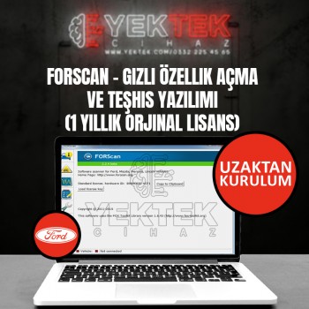 FORScan – Gizli Özellik Açma ve Teşhis Yazılımı (1 Yıllık Orjinal Lisans)