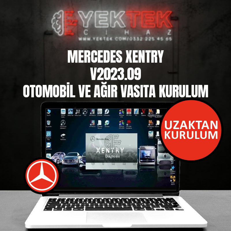 MERCEDES XENTRY V2023.09 OTOMOBİL VE AĞIR VASITA KURULUM