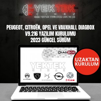 PEUGEOT, Citroën, Opel ve Vauxhall Diagbox V9.216 Yazılım Kurulumu - 2023 Güncel Sürüm