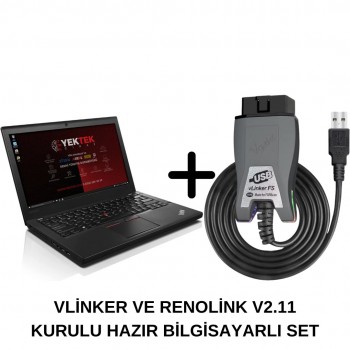Renault Renolink v2.11 Full Kurulu Hazır Bilgisayar + LENOVO X SERİSİ