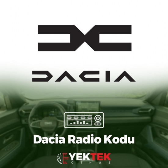 Dacia Radyo Teyp Pin Kodu Servisi