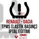 Renault - Dacia TPMS ( Lastik Basınç Sensörü ) İptal Eğitimi