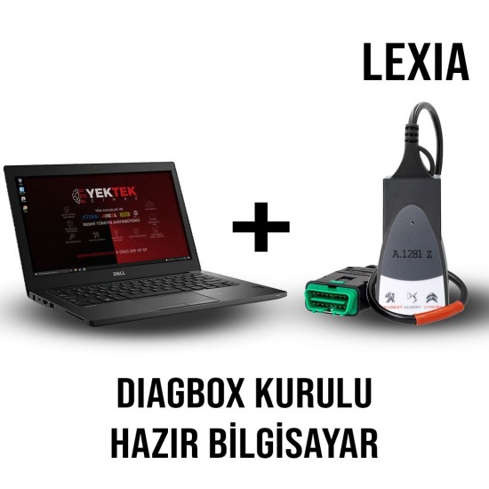 Peugeot Citroen Lexia 3 WiFi Diagbox 9.150 Kurulu Hazır Bilgisayar + Dell Latitude 7280