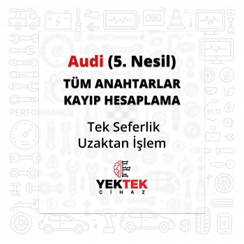 Audi (5. Nesil) Tüm Anahtarlar Kayıp Hesaplama - Tek Seferlik